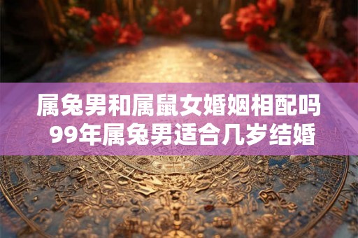 属兔男和属鼠女婚姻相配吗 99年属兔男适合几岁结婚