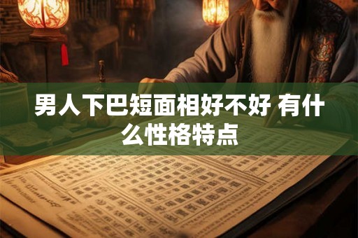 男人下巴短面相好不好 有什么性格特点