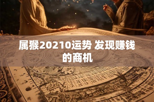 属猴20210运势 发现赚钱的商机