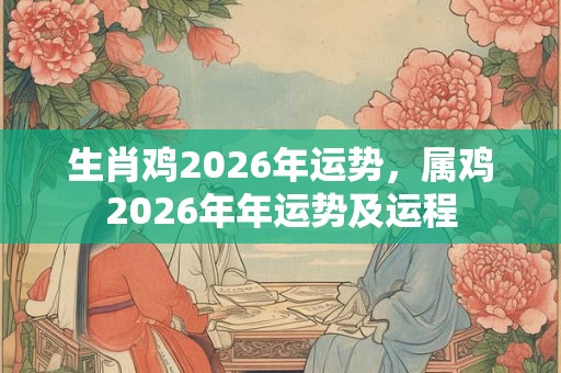 生肖鸡2026年运势,属鸡2026年年运势及运程 生肖鸡2026年运势,属鸡2026年年运势及运程