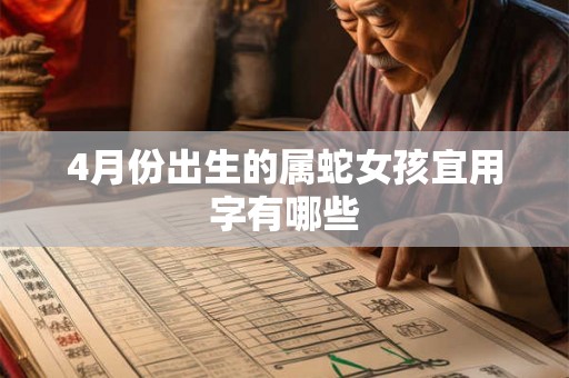 4月份出生的属蛇女孩宜用字有哪些