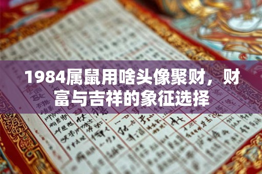 1984属鼠用啥头像聚财,财富与吉祥的象征选择 1984属鼠用啥头像聚财,财富与吉祥的象征选择
