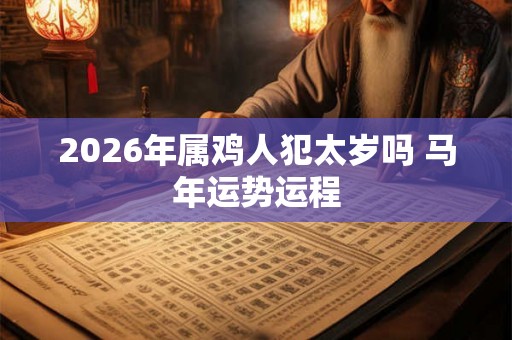 2026年属鸡人犯太岁吗 马年运势运程 2026年属鸡人犯太岁吗 马年运势运程
