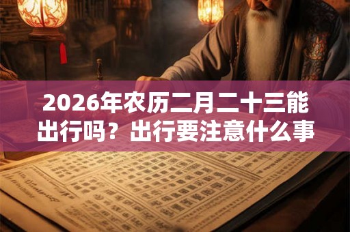 2026年农历二月二十三能出行吗？出行要注意什么事项？