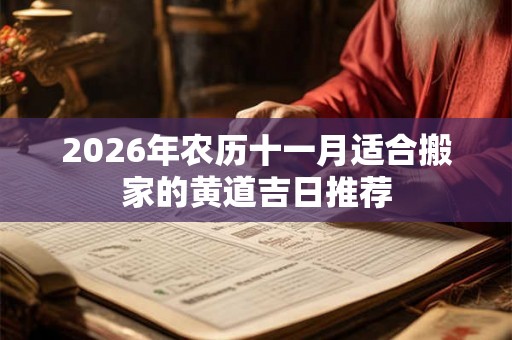 2026年农历十一月适合搬家的黄道吉日推荐 2026年农历十一月适合搬家的黄道吉日推荐