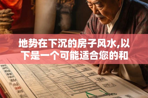 地势在下沉的房子风水,以下是一个可能适合您的和
