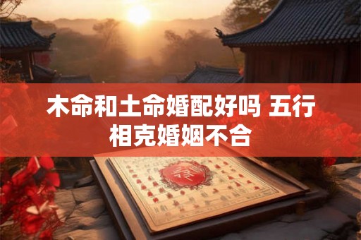木命和土命婚配好吗 五行相克婚姻不合 木命和土命婚配好吗 五行相克婚姻不合