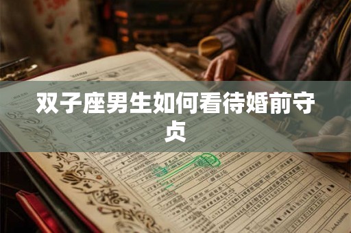 双子座男生如何看待婚前守贞