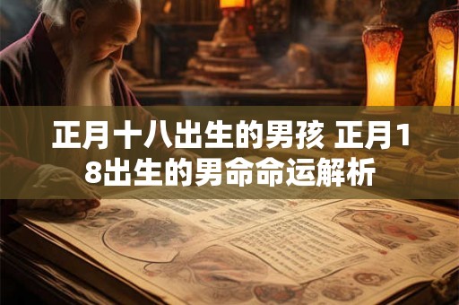 正月十八出生的男孩 正月18出生的男命命运解析 正月十八出生的男孩 正月18出生的男命命运解析