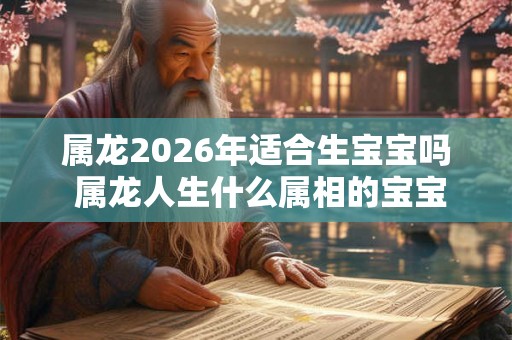 属龙2026年适合生宝宝吗 属龙人生什么属相的宝宝最好