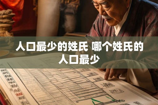 人口最少的姓氏 哪个姓氏的人口最少 人口最少的姓氏 哪个姓氏的人口最少