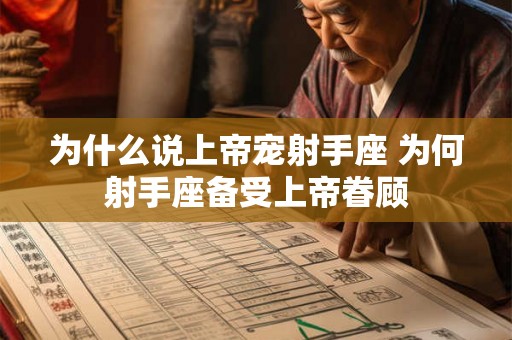 为什么说上帝宠射手座 为何射手座备受上帝眷顾
