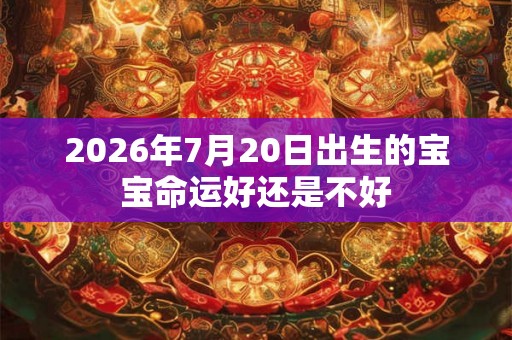 2026年7月20日出生的宝宝命运好还是不好