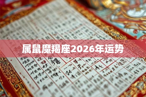 属鼠魔羯座2026年运势
