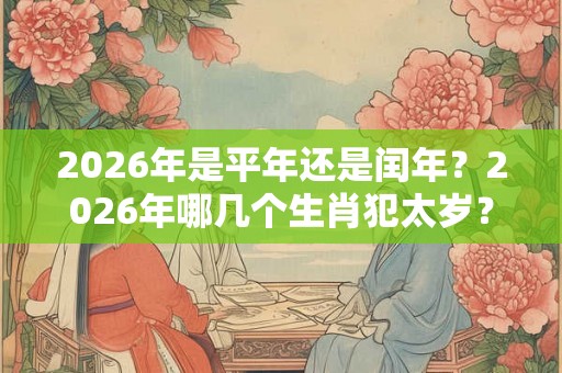 2026年是平年还是闰年？2026年哪几个生肖犯太岁？