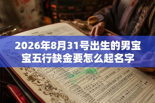 2026年8月31号出生的男宝宝五行缺金要怎么起名字
