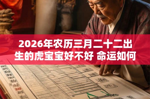 2026年农历三月二十二出生的虎宝宝好不好 命运如何