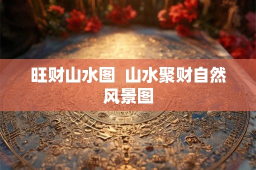 旺财山水图  山水聚财自然风景图