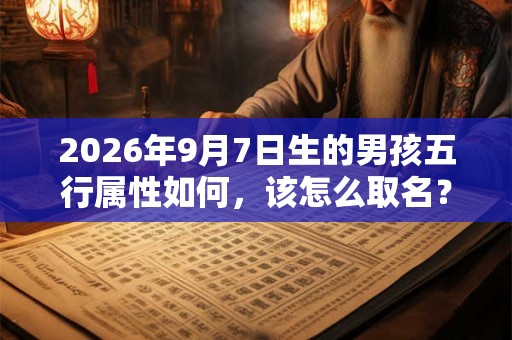 2026年9月7日生的男孩五行属性如何,该怎么取名? 2026年9月7日生的男孩五行属性如何,该怎么取名?