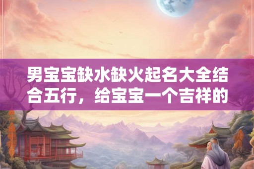 男宝宝缺水缺火起名大全结合五行,给宝宝一个吉祥的名字 男宝宝缺水缺火起名大全结合五行,给宝宝一个吉祥的名字