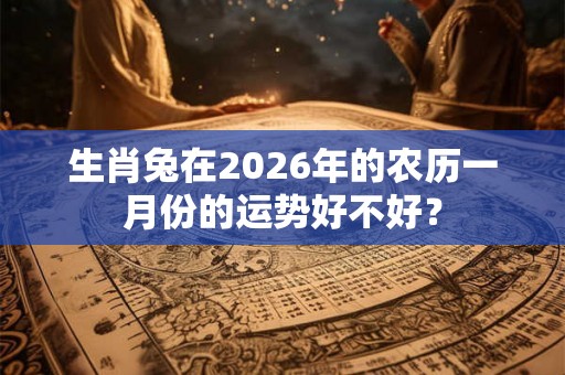 生肖兔在2026年的农历一月份的运势好不好? 生肖兔在2026年的农历一月份的运势好不好?