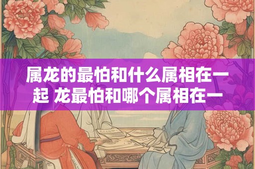 属龙的最怕和什么属相在一起 龙最怕和哪个属相在一起 属龙的最怕和什么属相在一起 龙最怕和哪个属相在一起