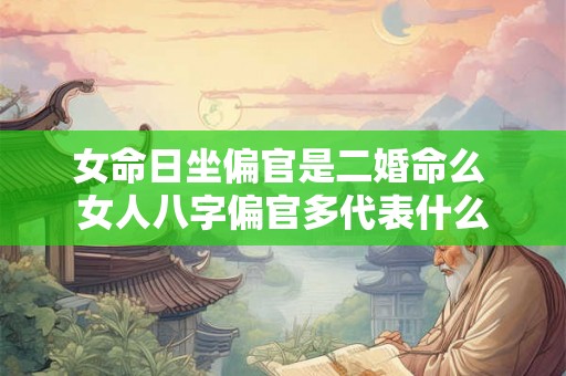 女命日坐偏官是二婚命么 女人八字偏官多代表什么
