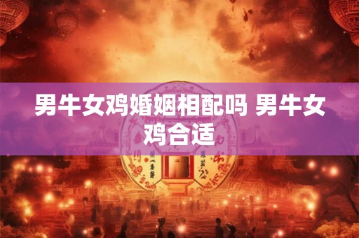 男牛女鸡婚姻相配吗 男牛女鸡合适