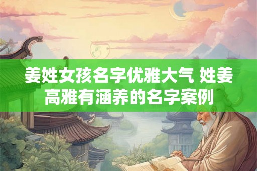 姜姓女孩名字优雅大气 姓姜高雅有涵养的名字案例