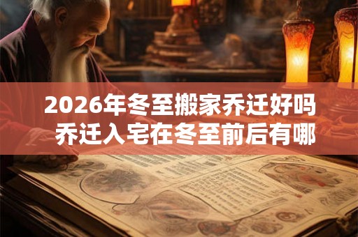 2026年冬至搬家乔迁好吗 乔迁入宅在冬至前后有哪些讲究 2026年冬至搬家乔迁好吗 乔迁入宅在冬至前后有哪些讲究