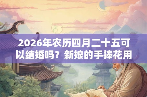 2026年农历四月二十五可以结婚吗？新娘的手捧花用什么好？
