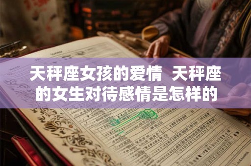 天秤座女孩的爱情  天秤座的女生对待感情是怎样的