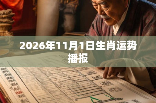 2026年11月1日生肖运势播报