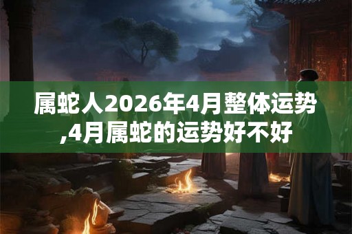属蛇人2026年4月整体运势,4月属蛇的运势好不好 属蛇人2026年4月整体运势,4月属蛇的运势好不好