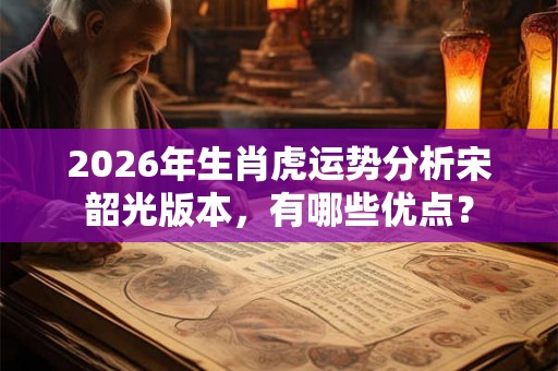 2026年生肖虎运势分析宋韶光版本，有哪些优点？