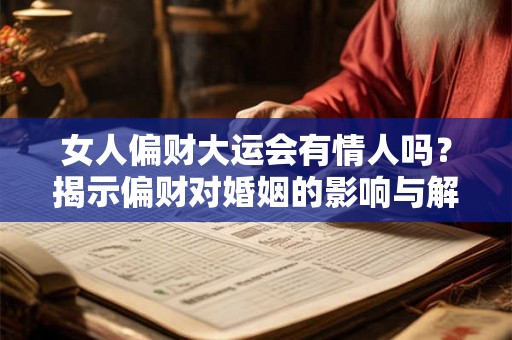 女人偏财大运会有情人吗？揭示偏财对婚姻的影响与解决之道