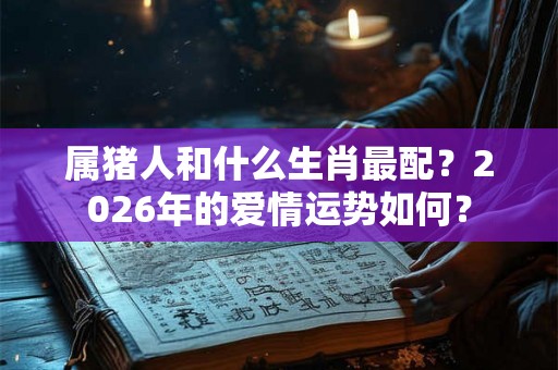 属猪人和什么生肖最配？2026年的爱情运势如何？