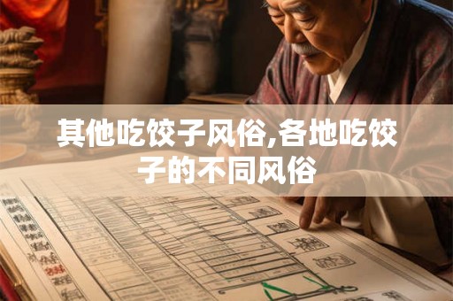 其他吃饺子风俗,各地吃饺子的不同风俗