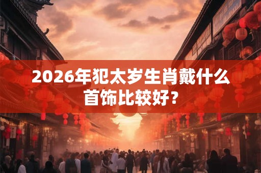 2026年犯太岁生肖戴什么首饰比较好？
