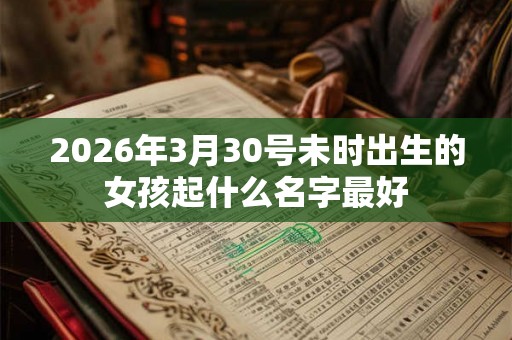 2026年3月30号未时出生的女孩起什么名字最好 2026年3月30号未时出生的女孩起什么名字最好