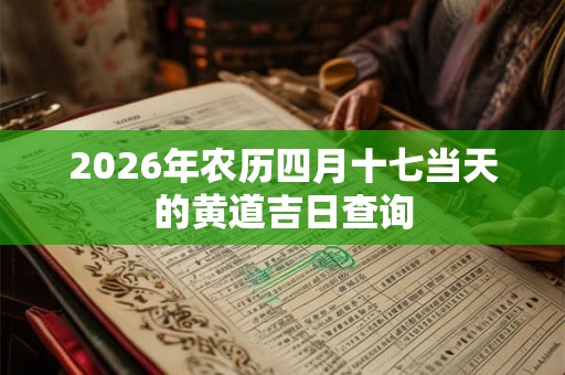 2026年农历四月十七当天的黄道吉日查询