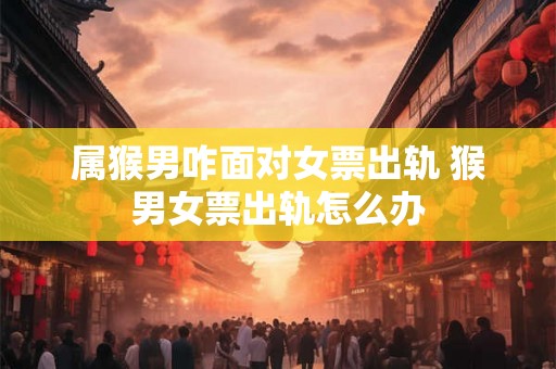 属猴男咋面对女票出轨 猴男女票出轨怎么办