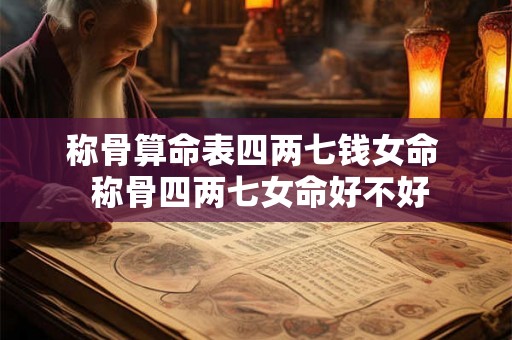 称骨算命表四两七钱女命 称骨四两七女命好不好 称骨算命表四两七钱女命 称骨四两七女命好不好