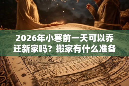 2026年小寒前一天可以乔迁新家吗？搬家有什么准备和步骤？