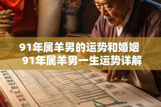 91年属羊男的运势和婚姻  91年属羊男一生运势详解