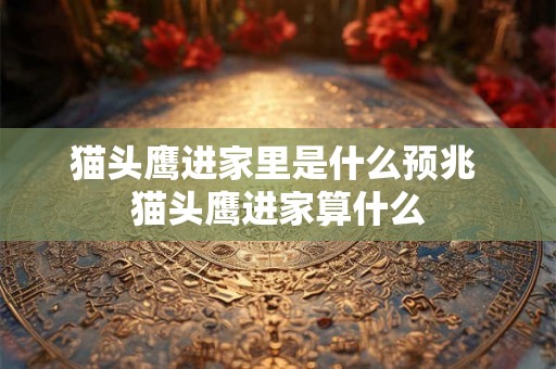 猫头鹰进家里是什么预兆 猫头鹰进家算什么