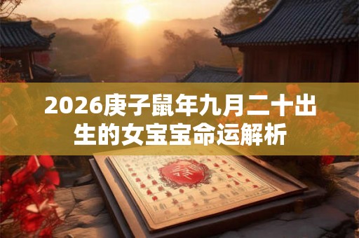 2026庚子鼠年九月二十出生的女宝宝命运解析