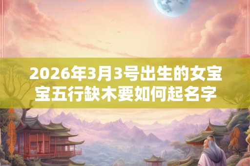 2026年3月3号出生的女宝宝五行缺木要如何起名字