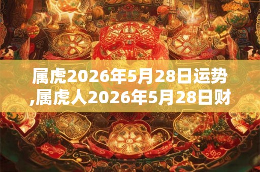 属虎2026年5月28日运势,属虎人2026年5月28日财运,生肖虎2026年5月28日运势 属虎2026年5月28日运势,属虎人2026年5月28日财运,生肖虎2026年5月28日运势