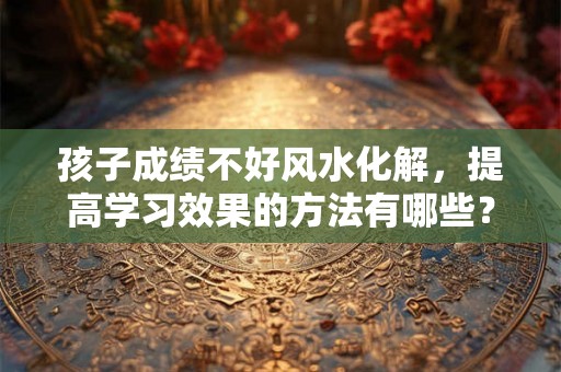 孩子成绩不好风水化解，提高学习效果的方法有哪些？